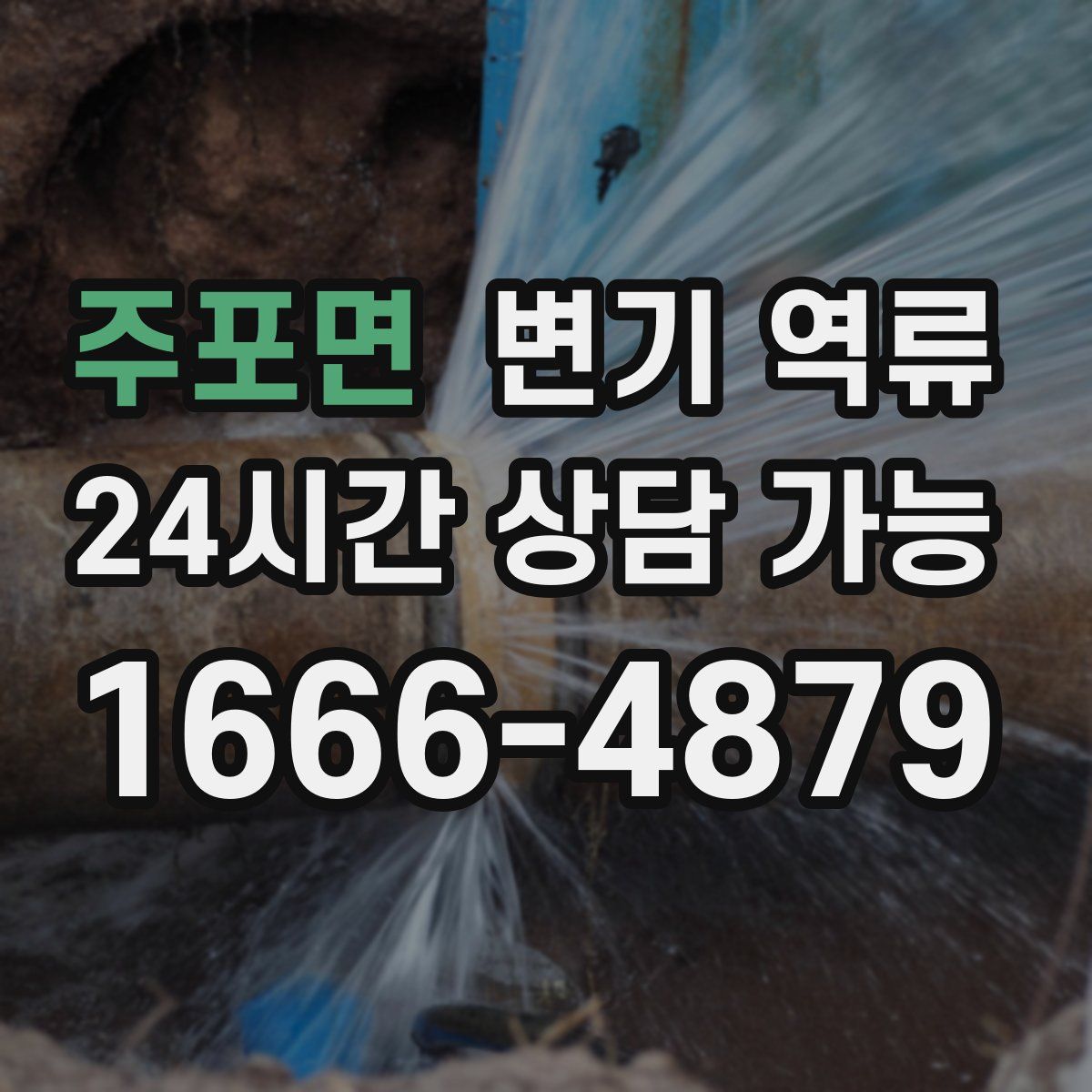 주포면 변기 역류