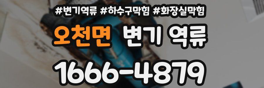 오천면 변기 역류