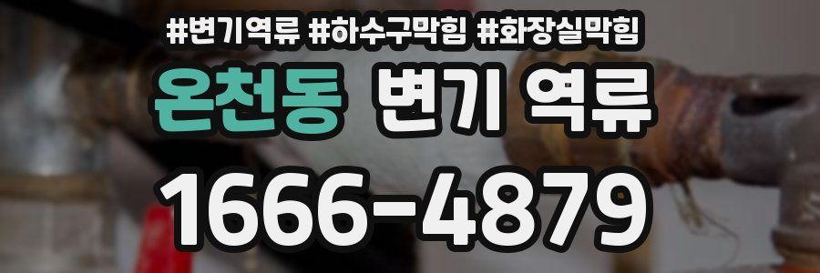 온천동 변기 역류