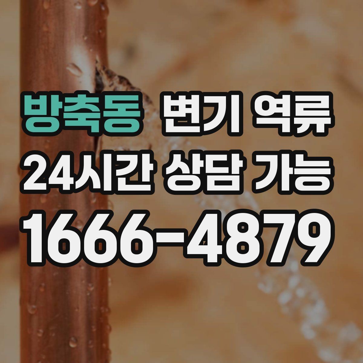 방축동 변기 역류 빌라에서 맨홀 문제로 생길 때 신호