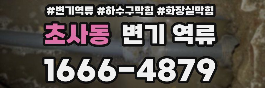 초사동 변기 역류