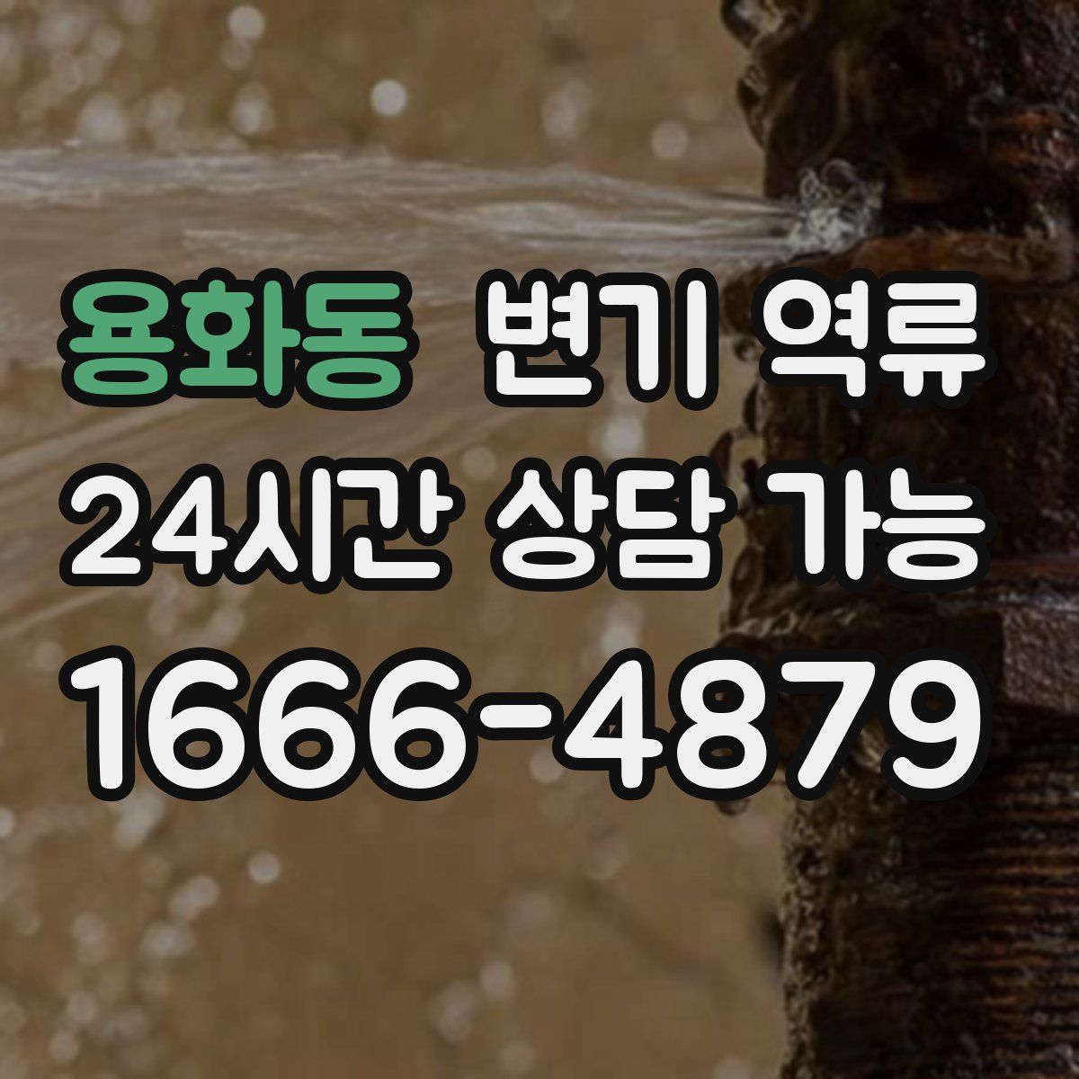 용화동 변기 역류