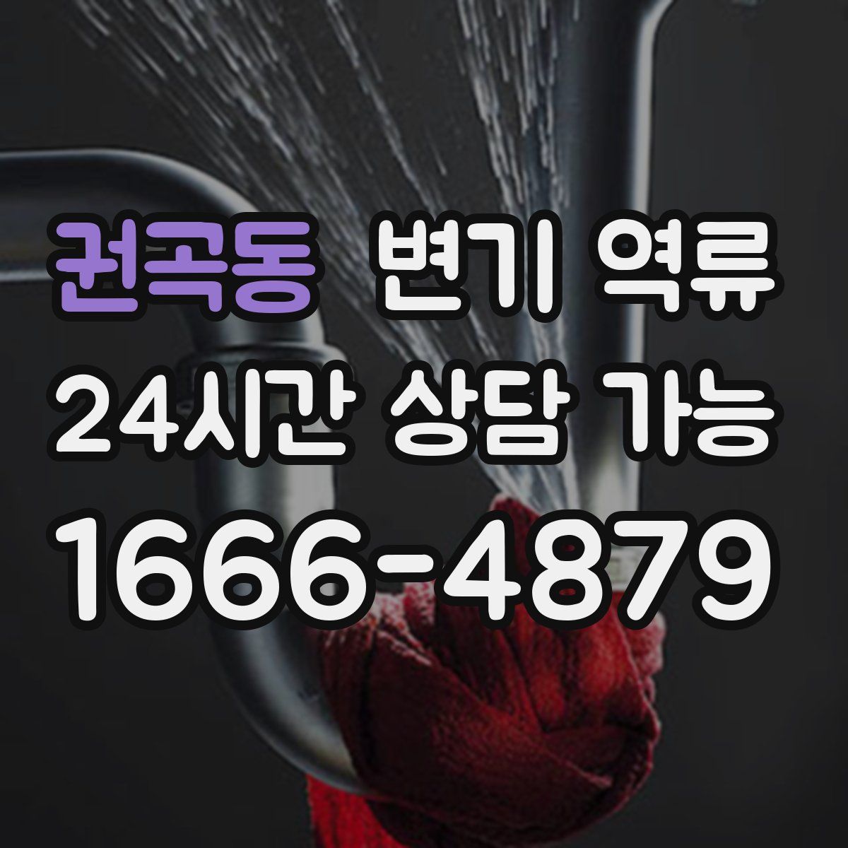 권곡동 변기 역류