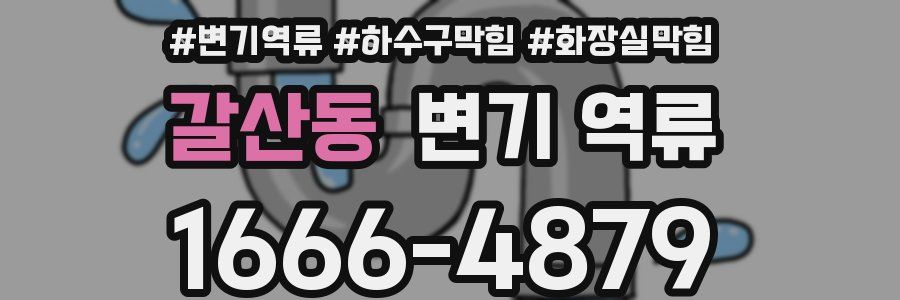 갈산동 변기 역류