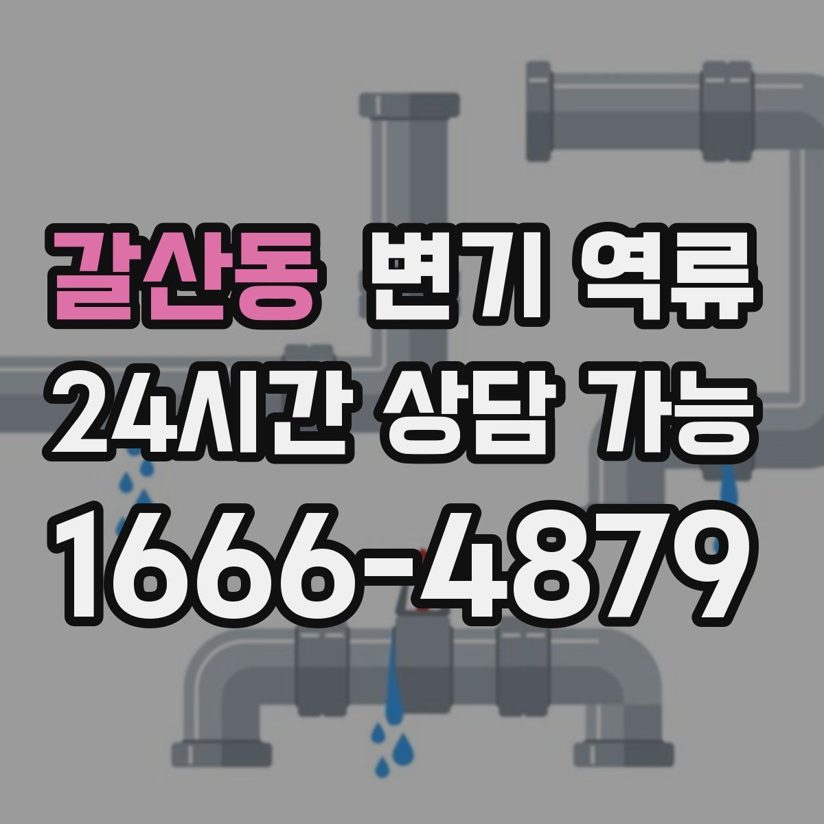 갈산동 변기 역류