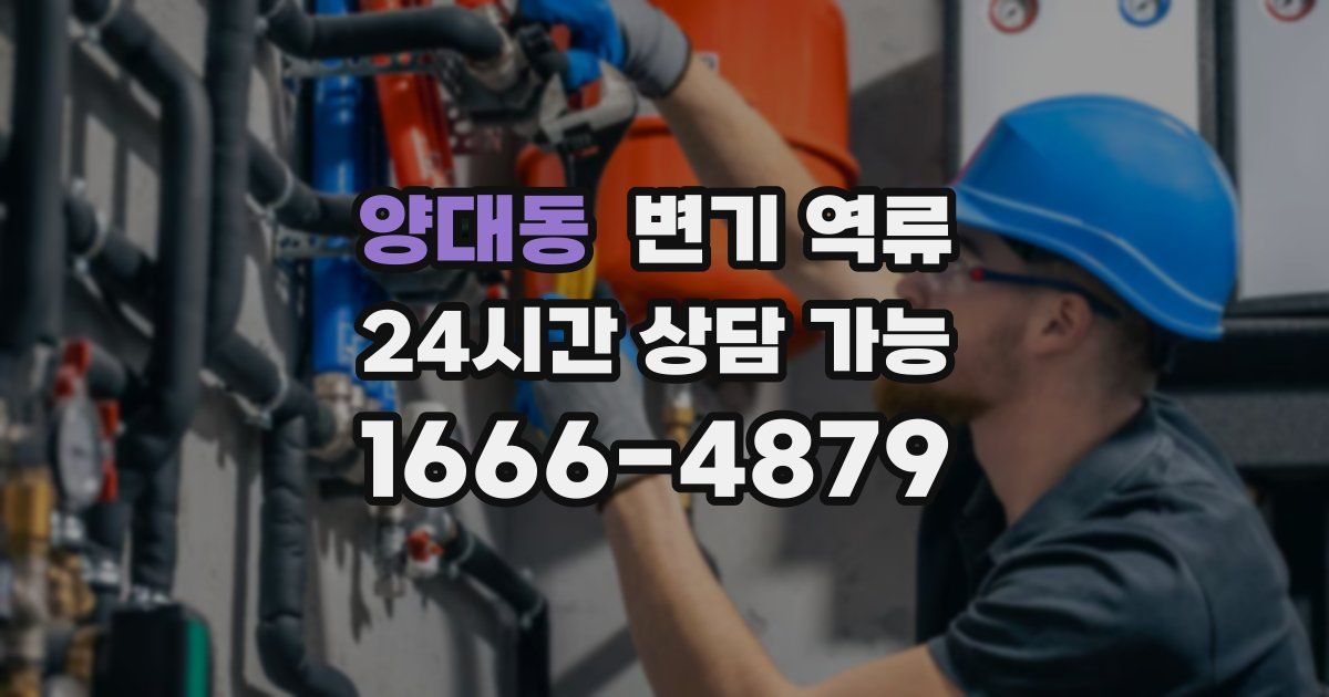 양대동 변기 역류