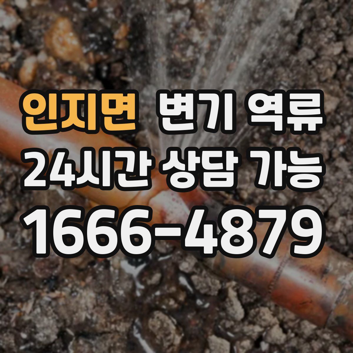 인지면 변기 역류