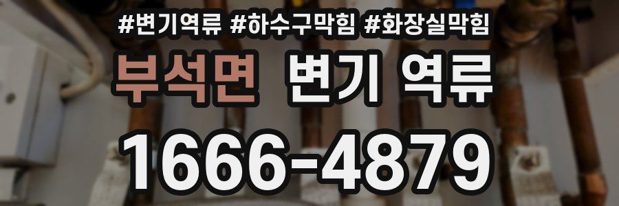 부석면 변기 역류