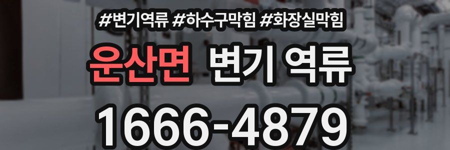 운산면 변기 역류