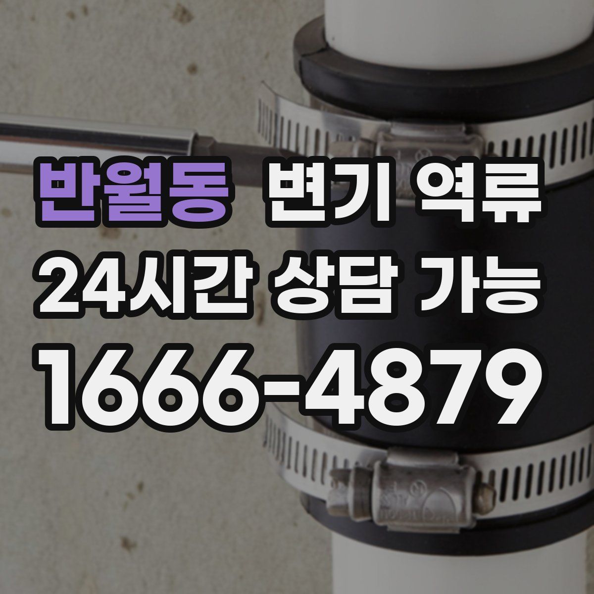 반월동 변기 역류