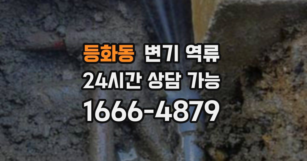 등화동 변기 역류