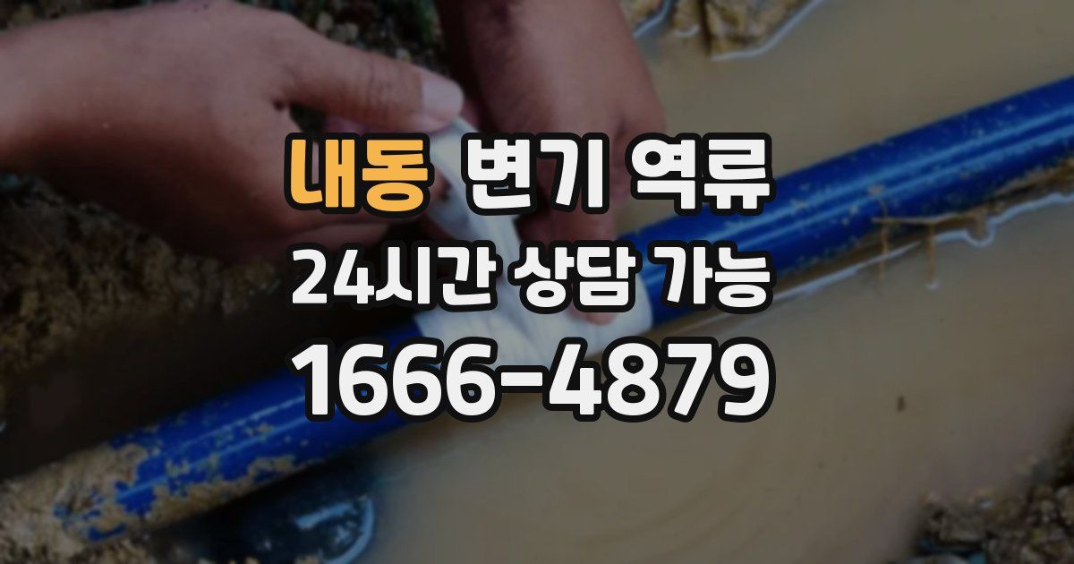 내동 변기 역류