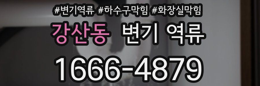 강산동 변기 역류