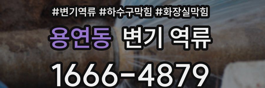 용연동 변기 역류