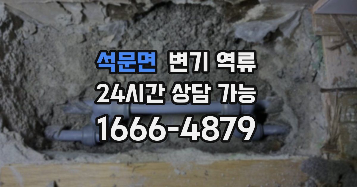 석문면 변기 역류