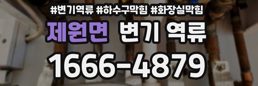 제원면 변기 역류