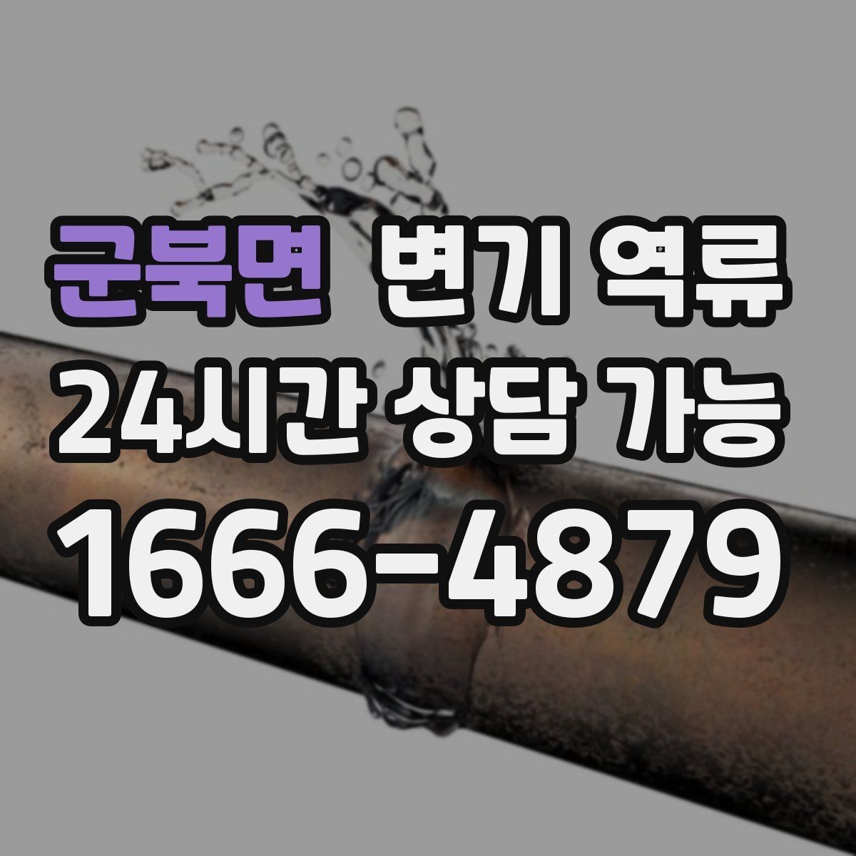 군북면 변기 역류 공용 수직관 문제일 때 나타나는 징후
