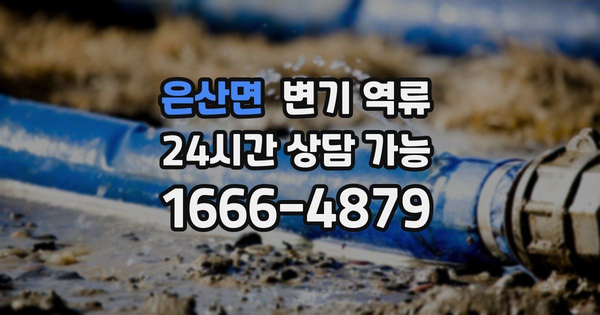 은산면 변기 역류