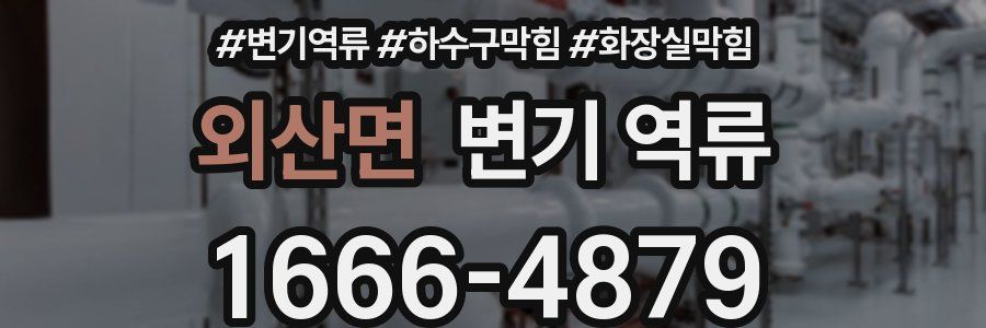 외산면 변기 역류