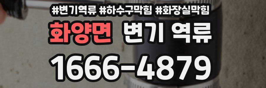 화양면 변기 역류