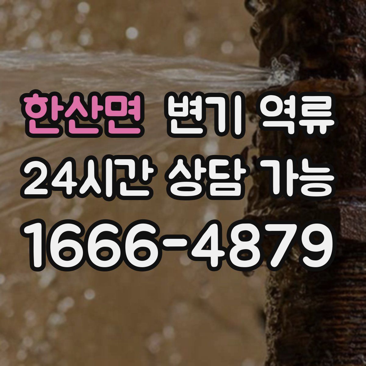 한산면 변기 역류