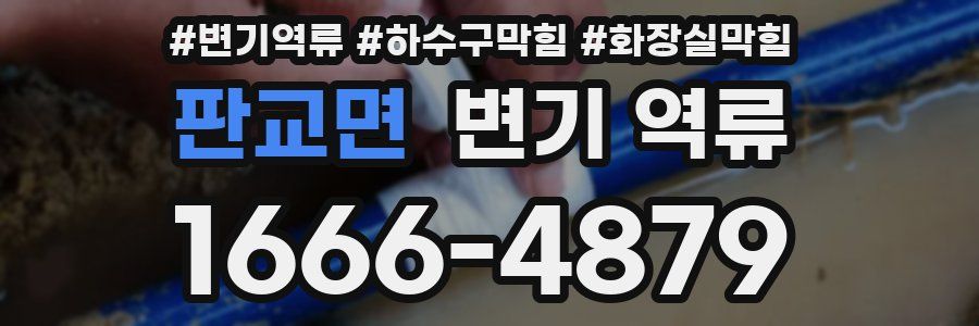 판교면 변기 역류