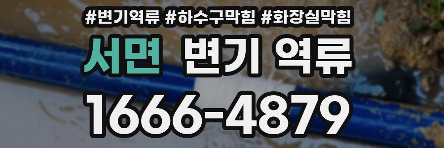 서면 변기 역류