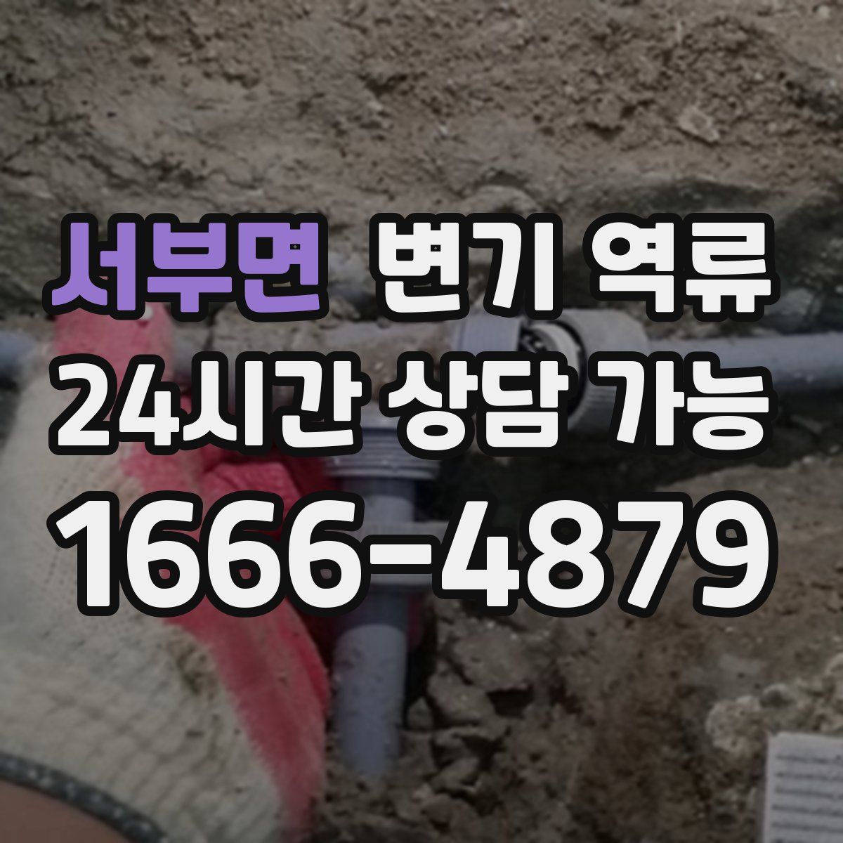 서부면 변기 역류