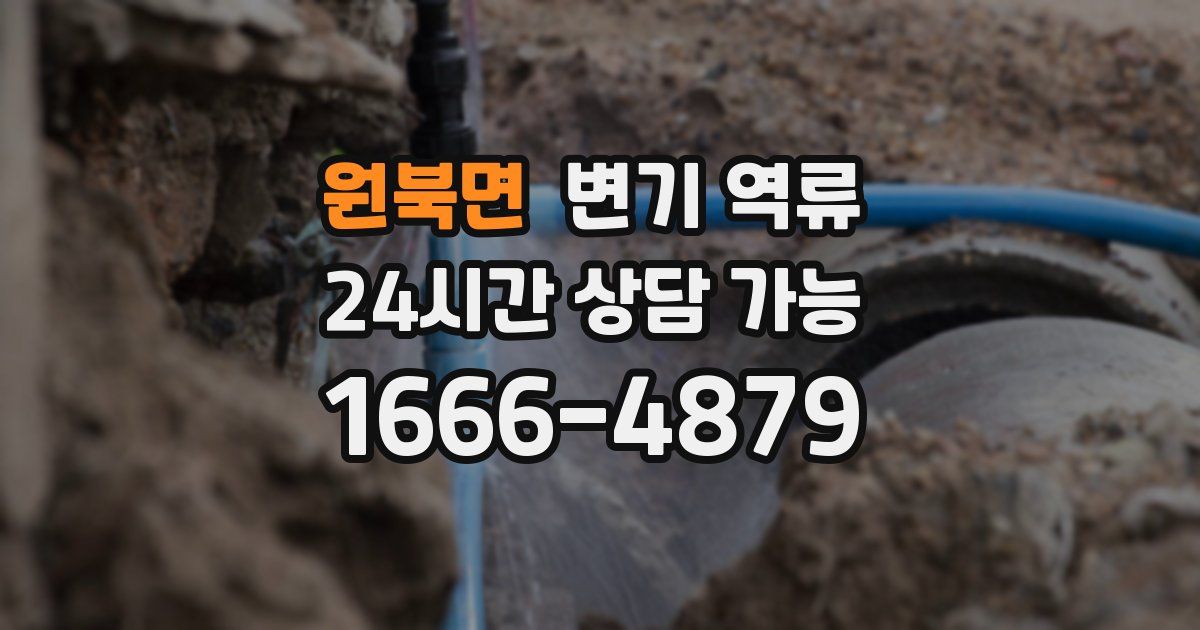 원북면 변기 역류