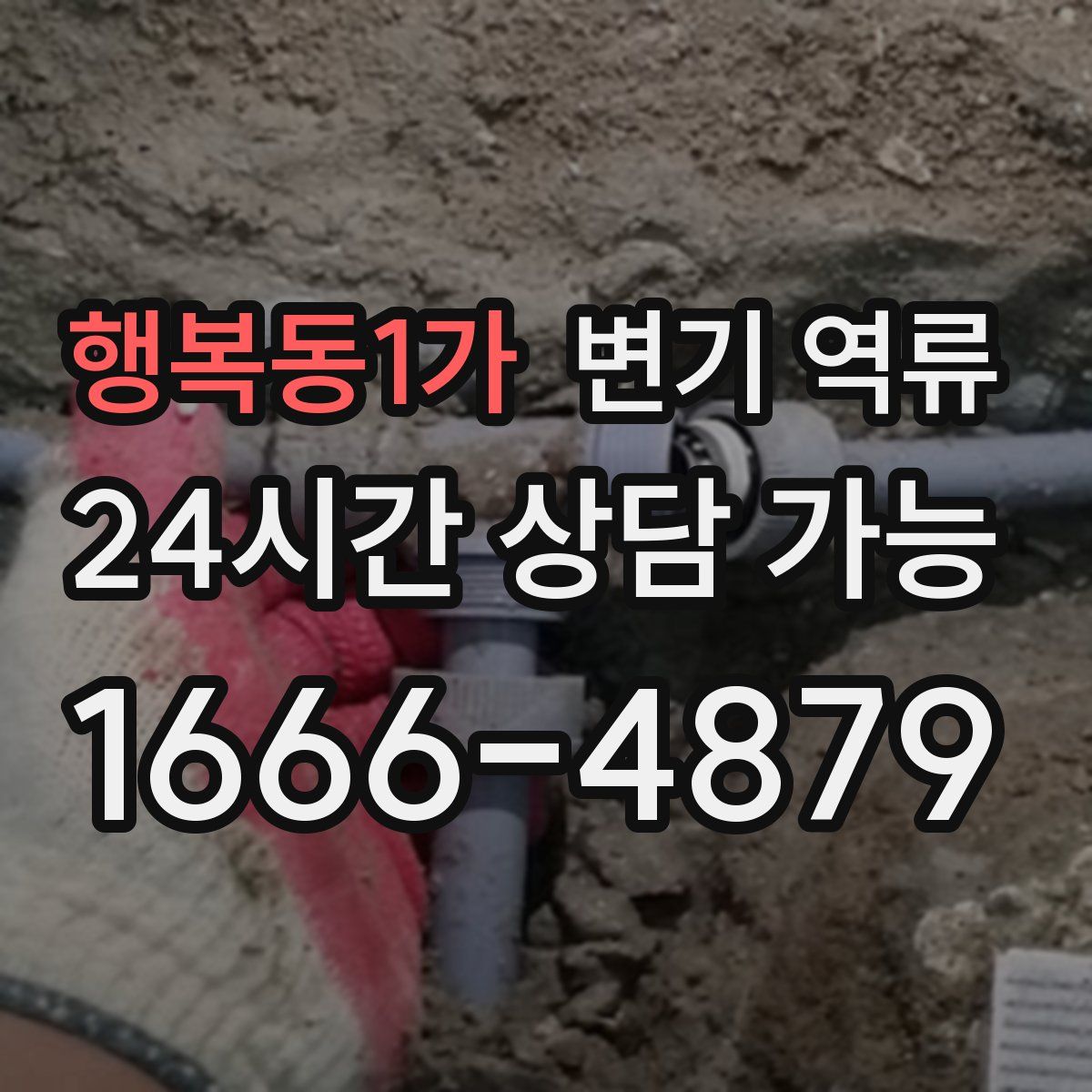 행복동1가 변기 역류