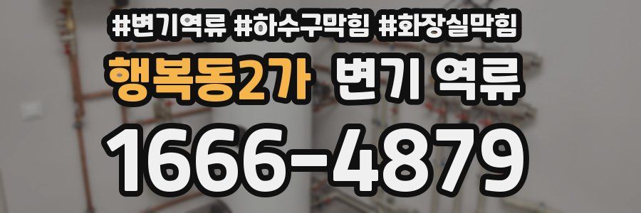 행복동2가 변기 역류
