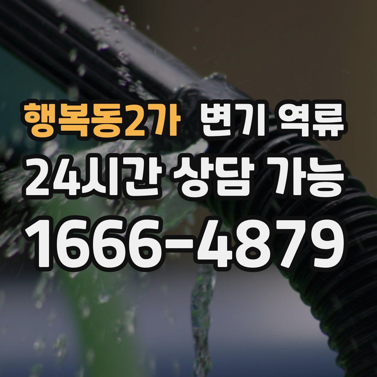행복동2가 변기 역류