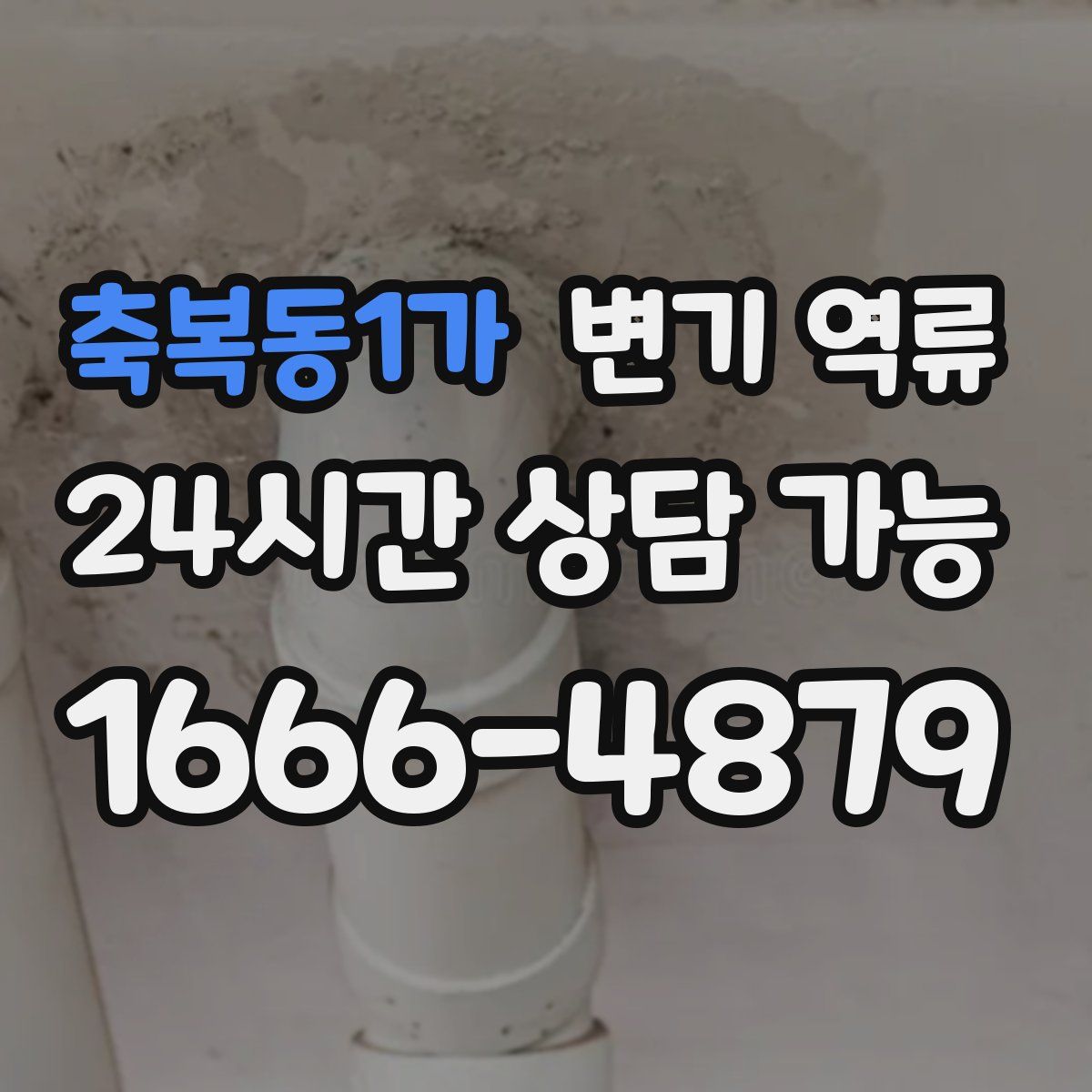 축복동1가 변기 역류