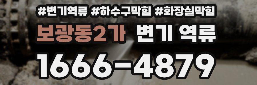 보광동2가 변기 역류