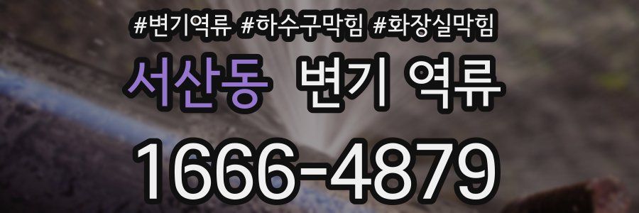 서산동 변기 역류