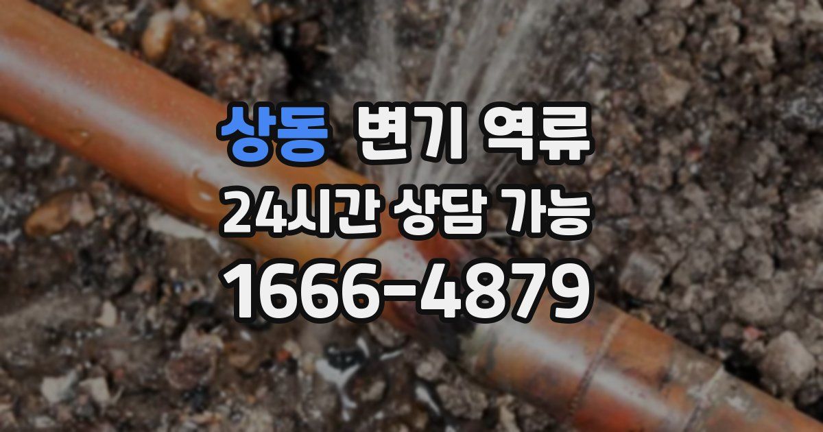 상동 변기 역류