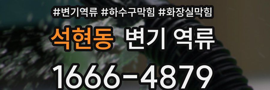 석현동 변기 역류