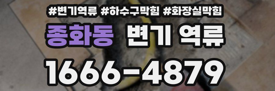 종화동 변기 역류