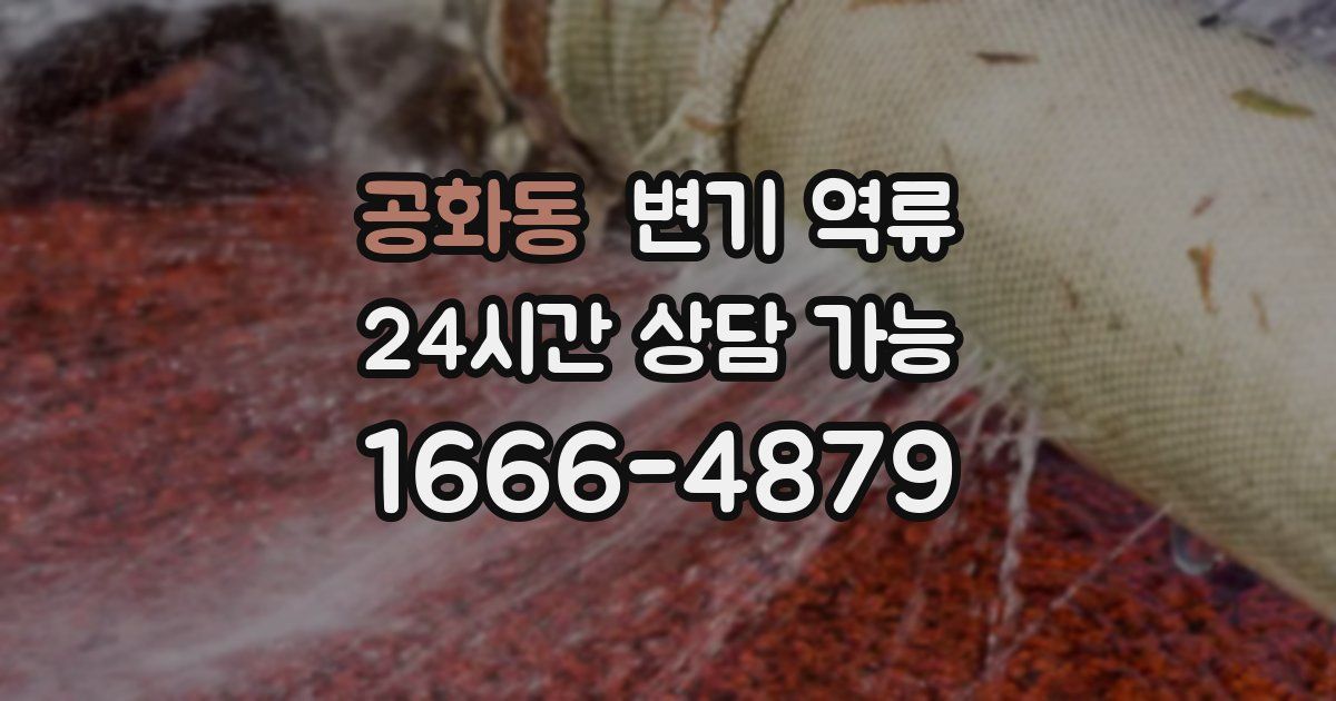 공화동 변기 역류