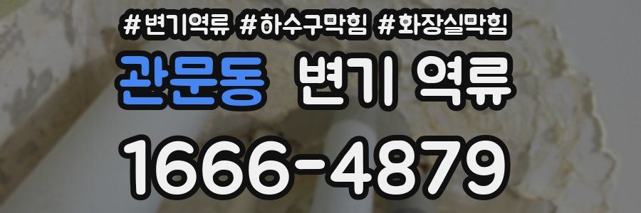 관문동 변기 역류