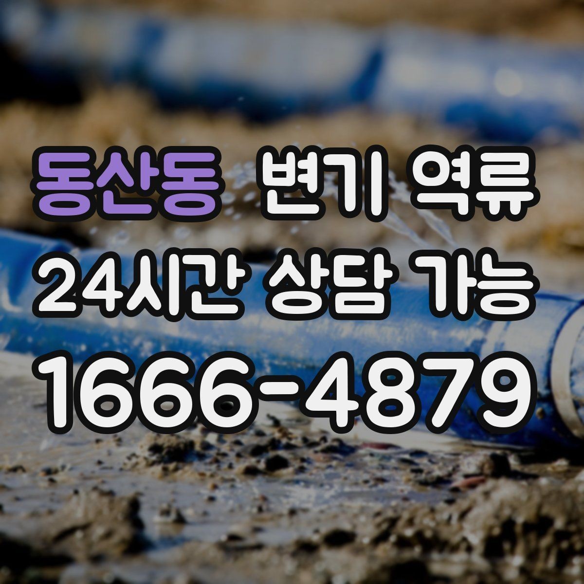 동산동 변기 역류 같은 자리에서 계속 생기는 원인