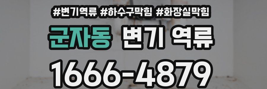 군자동 변기 역류