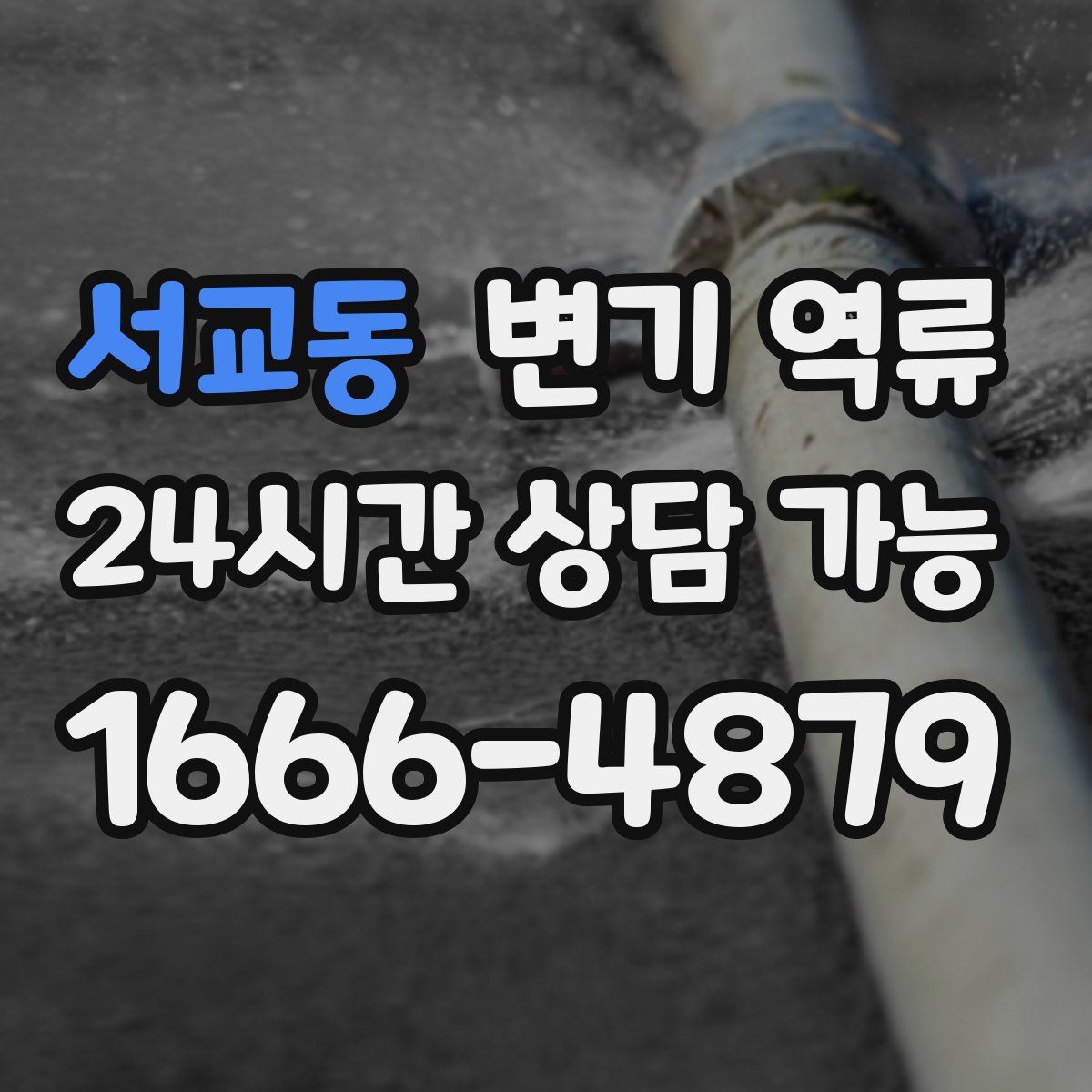 서교동 변기 역류