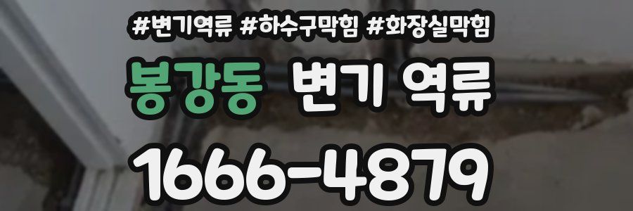 봉강동 변기 역류