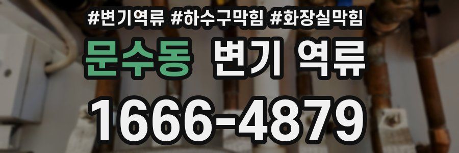 문수동 변기 역류