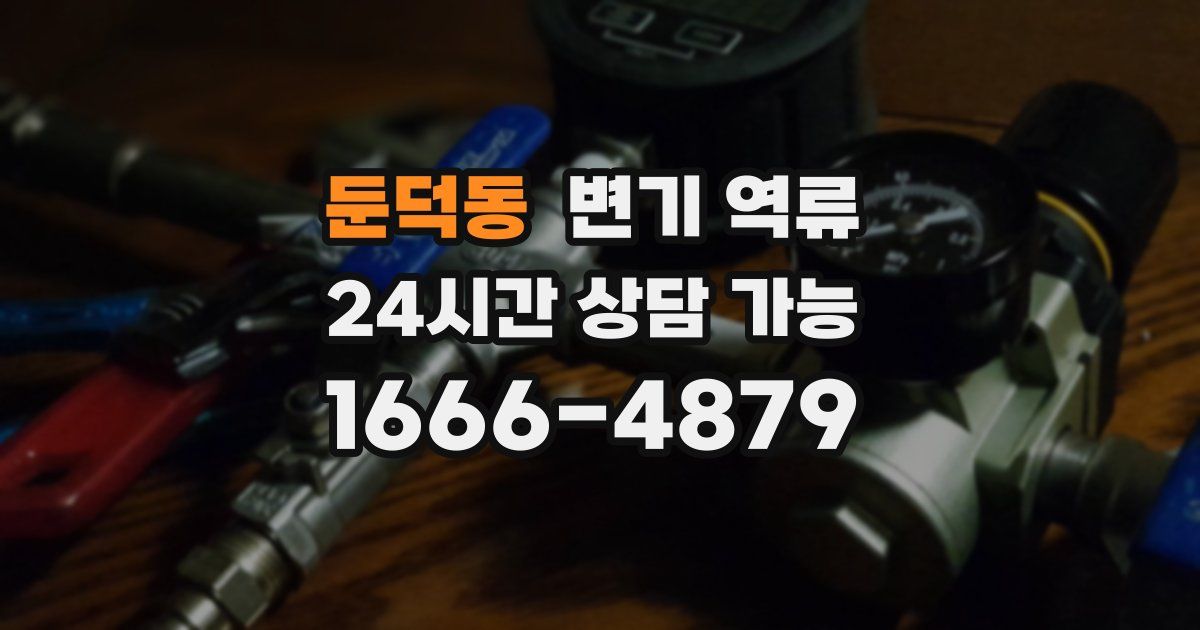 둔덕동 변기 역류