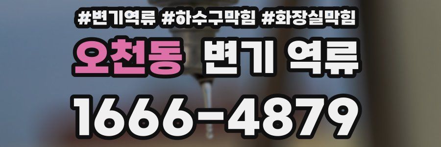 오천동 변기 역류