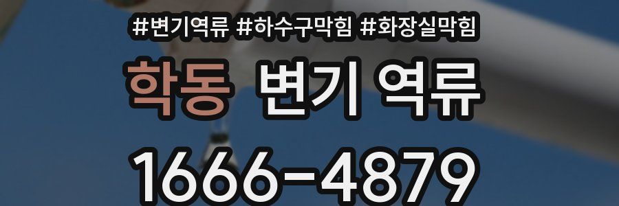 학동 변기 역류