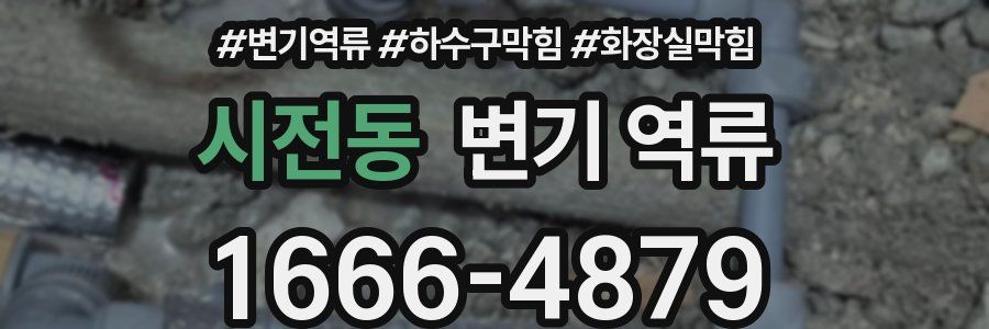시전동 변기 역류