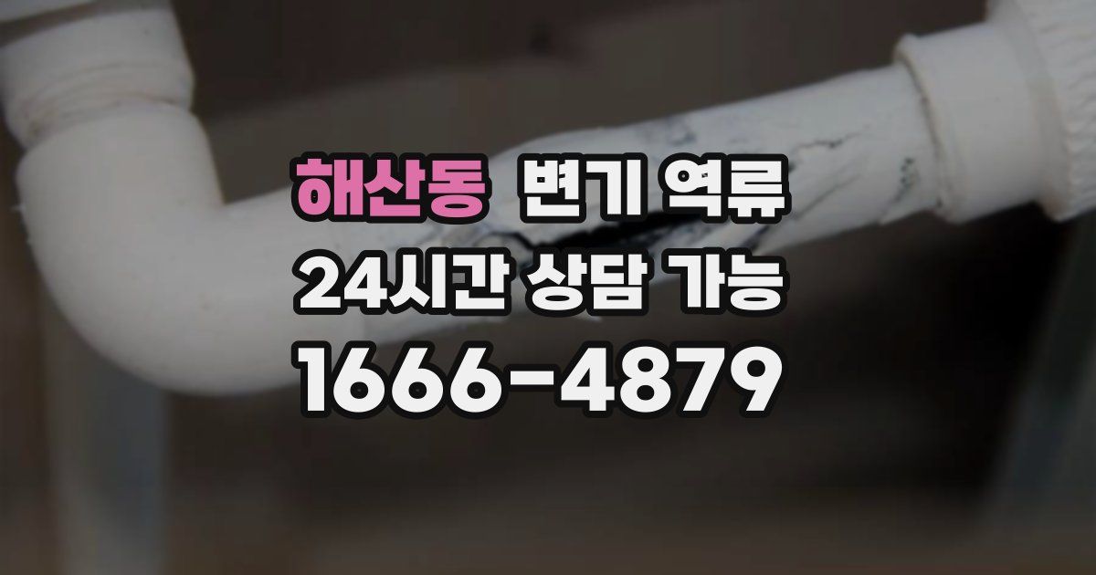 해산동 변기 역류